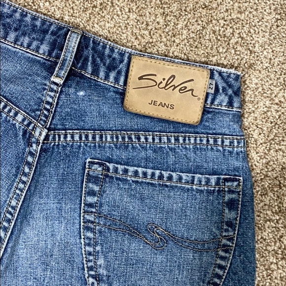 Vintage Silver Jean Shorts - Picture 4 of 6